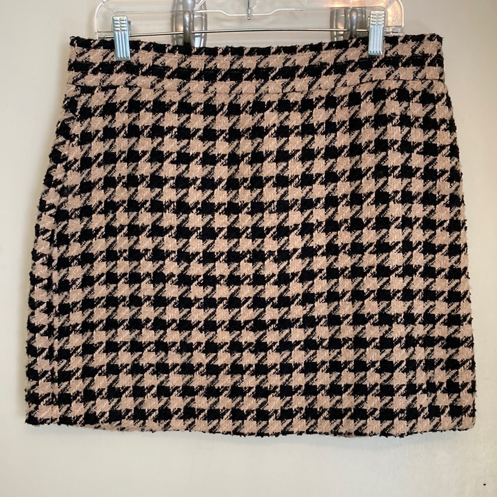 Elodie houndstooth skirt